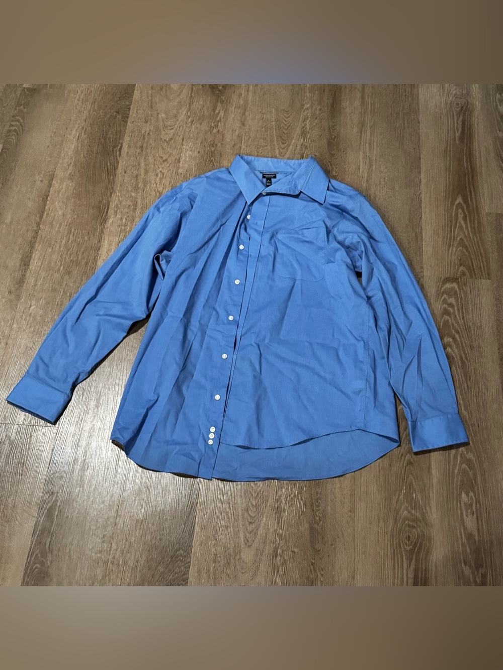 croft & barrow Men's Light Blue Button-Up Dress Shirt